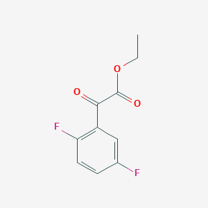molecular formula C10H8F2O3 B1392007 Ethyl 2,5-difluorobenzoylformate CAS No. 1049131-01-2