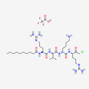molecular formula C36H67ClF3N11O7 B13920085 Decanoyl-RVKR-CMK TFA 