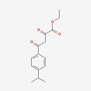 molecular formula C15H18O4 B13920103 Ethyl 4-(4-isopropylphenyl)-2,4-dioxobutanoate 
