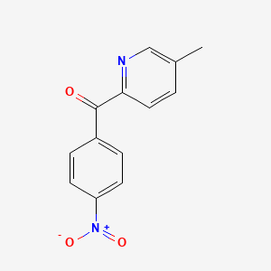 molecular formula C13H10N2O3 B1392013 5-Methyl-2-(4-nitrobenzoyl)pyridine CAS No. 1187164-50-6