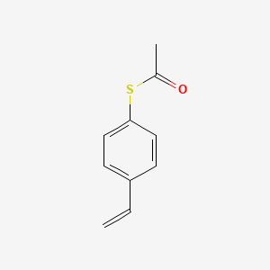molecular formula C10H10OS B13920144 Ethanethioic acid, S-(4-ethenylphenyl) ester CAS No. 23939-49-3