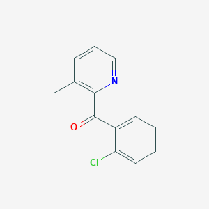 molecular formula C13H10ClNO B1392018 2-(2-Chlorobenzoyl)-3-methylpyridine CAS No. 1106005-46-2