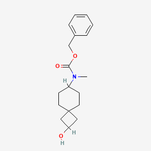 molecular formula C18H25NO3 B13920210 Benzyl (2-hydroxyspiro[3.5]nonan-7-yl)(methyl)carbamate 