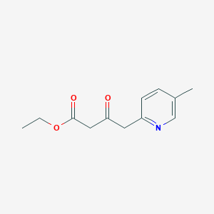molecular formula C12H15NO3 B13920214 Ethyl 4-(5-methylpyridin-2-yl)-3-oxobutanoate 