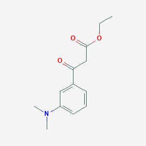 molecular formula C13H17NO3 B13920230 Ethyl 3-(3-(dimethylamino)phenyl)-3-oxopropanoate 