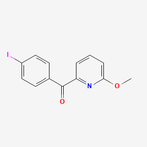 molecular formula C13H10INO2 B1392024 2-(4-Iodobenzoyl)-6-methoxypyridine CAS No. 1187171-28-3