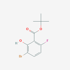 molecular formula C11H12BrFO3 B13920241 Tert-butyl 3-bromo-6-fluoro-2-hydroxybenzoate 