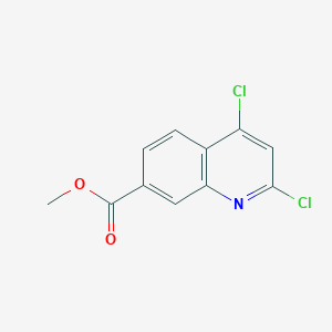 molecular formula C11H7Cl2NO2 B13920313 Methyl 2,4-dichloro-7-quinolinecarboxylate 