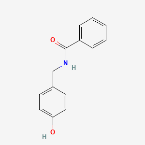 molecular formula C14H13NO2 B13920344 N-[(4-hydroxyphenyl)methyl]benzamide CAS No. 41859-85-2