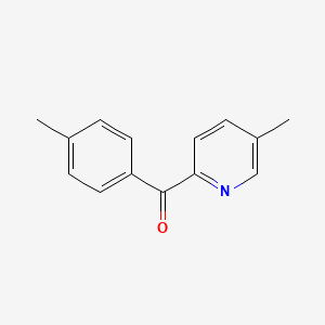 molecular formula C14H13NO B1392040 2-(4-Methylbenzoyl)-5-methylpyridine CAS No. 1187166-34-2