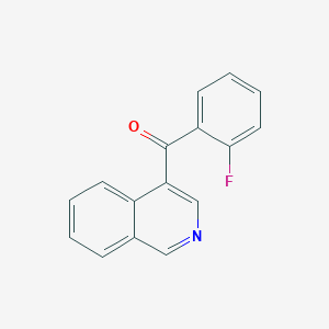 molecular formula C16H10FNO B1392047 4-(2-Fluorobenzoyl)isoquinoline CAS No. 1187171-62-5