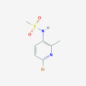 molecular formula C7H9BrN2O2S B13920475 N-(6-Bromo-2-methylpyridin-3-yl)methanesulfonamide 
