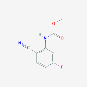 molecular formula C9H7FN2O2 B13920619 Methyl (2-cyano-5-fluorophenyl)carbamate 