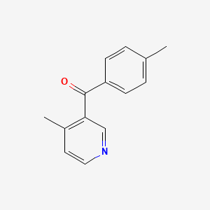 molecular formula C14H13NO B1392062 3-(4-Methylbenzoyl)-4-methylpyridine CAS No. 1187171-89-6