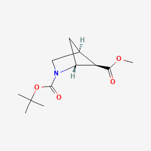molecular formula C12H19NO4 B13920646 O2-Tert-butyl O5-methyl exo-2-azabicyclo[2.1.1]hexane-2,5-dicarboxylate CAS No. 615575-82-1