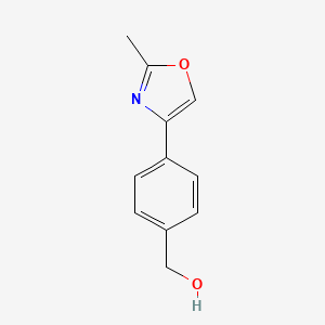 molecular formula C11H11NO2 B13920660 (4-(2-Methyloxazol-4-yl)phenyl)methanol 
