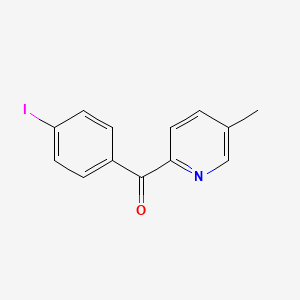 molecular formula C13H10INO B1392067 2-(4-Iodobenzoyl)-5-methylpyridine CAS No. 1187163-47-8