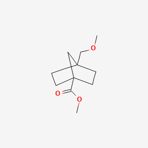 molecular formula C11H18O3 B13920736 Methyl 4-(methoxymethyl)norbornane-1-carboxylate 