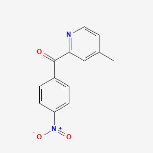 molecular formula C13H10N2O3 B1392075 4-甲基-2-(4-硝基苯甲酰)吡啶 CAS No. 1187170-83-7