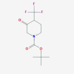 molecular formula C11H16F3NO3 B13920774 Tert-butyl 3-oxo-4-(trifluoromethyl)piperidine-1-carboxylate 