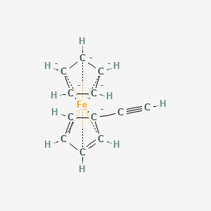 molecular formula C12H10Fe-6 B13920785 Cyclopentane;5-ethynylcyclopenta-1,3-diene;iron 