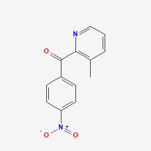 molecular formula C13H10N2O3 B1392081 3-Methyl-2-(4-nitrobenzoyl)pyridine CAS No. 1187164-13-1