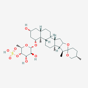 molecular formula C33H54O11S B139209 Brisbagenin fucoside-4-(hydrogen sulfate) CAS No. 151589-15-0