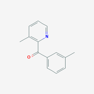 B1392093 2-(3-Methylbenzoyl)-3-methylpyridine CAS No. 1187165-28-1
