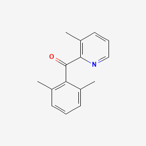 B1392095 2-(2,6-Dimethylbenzoyl)-3-methylpyridine CAS No. 1187170-54-2