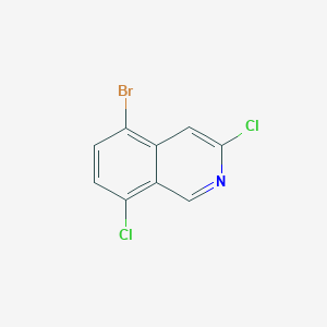molecular formula C9H4BrCl2N B13920972 Isoquinoline, 5-bromo-3,8-dichloro- 