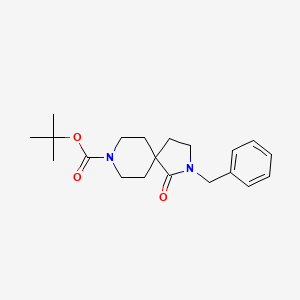 molecular formula C20H28N2O3 B13920973 tert-Butyl 2-benzyl-1-oxo-2,8-diazaspiro[4.5]decane-8-carboxylate 