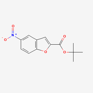 molecular formula C13H13NO5 B13920978 Tert-butyl 5-nitrobenzofuran-2-carboxylate 