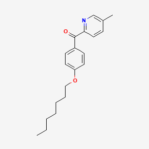 molecular formula C20H25NO2 B1392098 2-(4-Heptyloxybenzoyl)-5-methylpyridine CAS No. 1187166-61-5