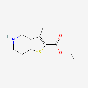 molecular formula C11H15NO2S B13920996 Ethyl 3-methyl-4,5,6,7-tetrahydrothieno[3,2-c]pyridine-2-carboxylate CAS No. 1259287-73-4