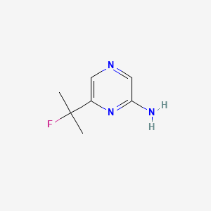 molecular formula C7H10FN3 B13921033 6-(2-Fluoropropan-2-yl)pyrazin-2-amine 
