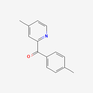 molecular formula C14H13NO B1392110 2-(4-Methylbenzoyl)-4-methylpyridine CAS No. 1187170-33-7