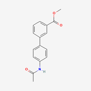 molecular formula C16H15NO3 B13921108 Methyl 4'-(acetylamino)[1,1'-biphenyl]-3-carboxylate 