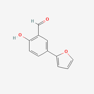 molecular formula C11H8O3 B13921130 5-(Furan-2-yl)-2-hydroxybenzaldehyde CAS No. 893735-89-2
