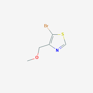 molecular formula C5H6BrNOS B13921139 5-Bromo-4-(methoxymethyl)thiazole 