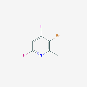 molecular formula C6H4BrFIN B13921165 3-Bromo-6-fluoro-4-iodo-2-picoline CAS No. 884494-46-6