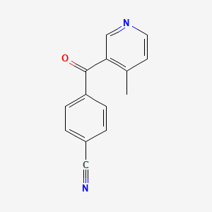 B1392117 3-(4-Cyanobenzoyl)-4-methylpyridine CAS No. 1187167-48-1