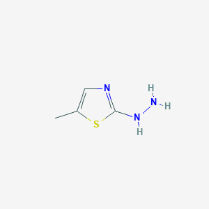 molecular formula C4H7N3S B13921208 2-Hydrazinyl-5-methylthiazole 