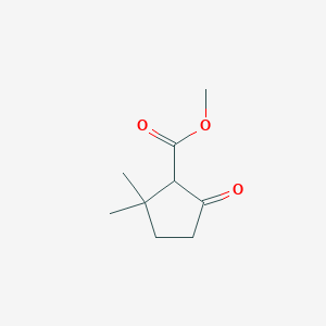molecular formula C9H14O3 B13921215 Methyl 2,2-dimethyl-5-oxocyclopentanecarboxylate 