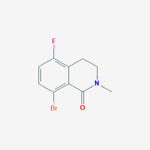 molecular formula C10H9BrFNO B13921227 8-Bromo-5-fluoro-2-methyl-3,4-dihydroisoquinolin-1(2H)-one 