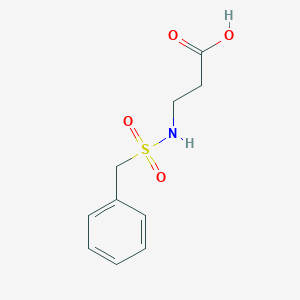 molecular formula C10H13NO4S B13921262 3-(Benzylsulfonylamino)propanoic acid CAS No. 7469-21-8
