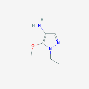 molecular formula C6H11N3O B13921271 1-Ethyl-5-methoxy-1H-pyrazol-4-amine 