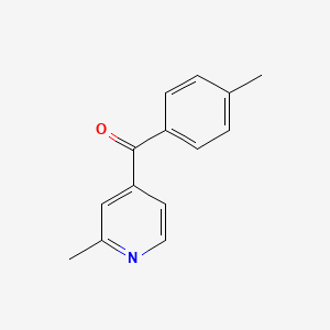 molecular formula C14H13NO B1392128 4-(4-Methylbenzoyl)-2-methylpyridine CAS No. 1187167-09-4