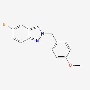 molecular formula C15H13BrN2O B13921354 5-Bromo-2-(4-methoxybenzyl)-2h-indazole 