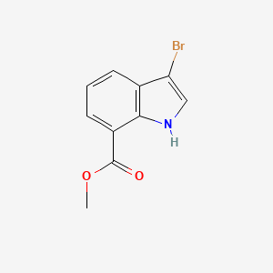 molecular formula C10H8BrNO2 B13921363 methyl 3-bromo-1H-indole-7-carboxylate 