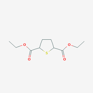 molecular formula C10H16O4S B13921374 2,5-Diethoxycarbonyltetrahydrothiophene 
